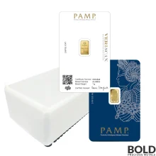 PAMP FINE GOLD　金999.9　5g　密封ケース入り (5-3) 5 gram Gold Bar - PAMP Suisse - Fortuna - 999.9 Fine in